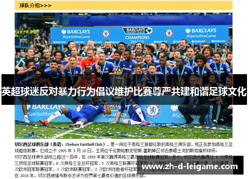英超球迷反对暴力行为倡议维护比赛尊严共建和谐足球文化 英超球迷反对暴力行为倡议维护比赛尊严共建和谐足球文化