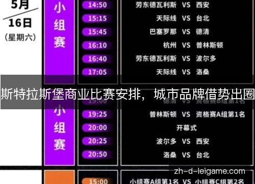 斯特拉斯堡商业比赛安排,城市品牌借势出圈 斯特拉斯堡商业比赛安排,城市品牌借势出圈