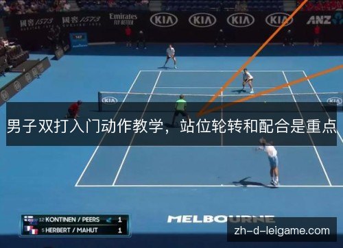 男子双打入门动作教学，站位轮转和配合是重点
